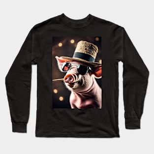 Funny pig Long Sleeve T-Shirt